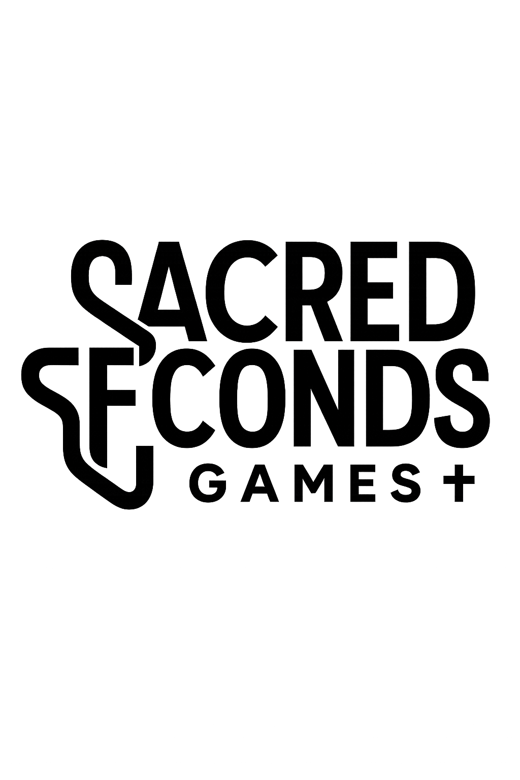 black sacred seconds logo simple compose 1
